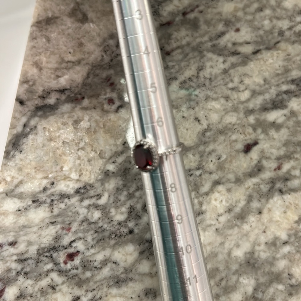 Ruby Silver Ring - image 7
